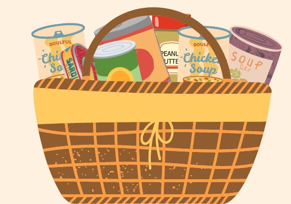 Thanksgiving Basket 食料の寄付